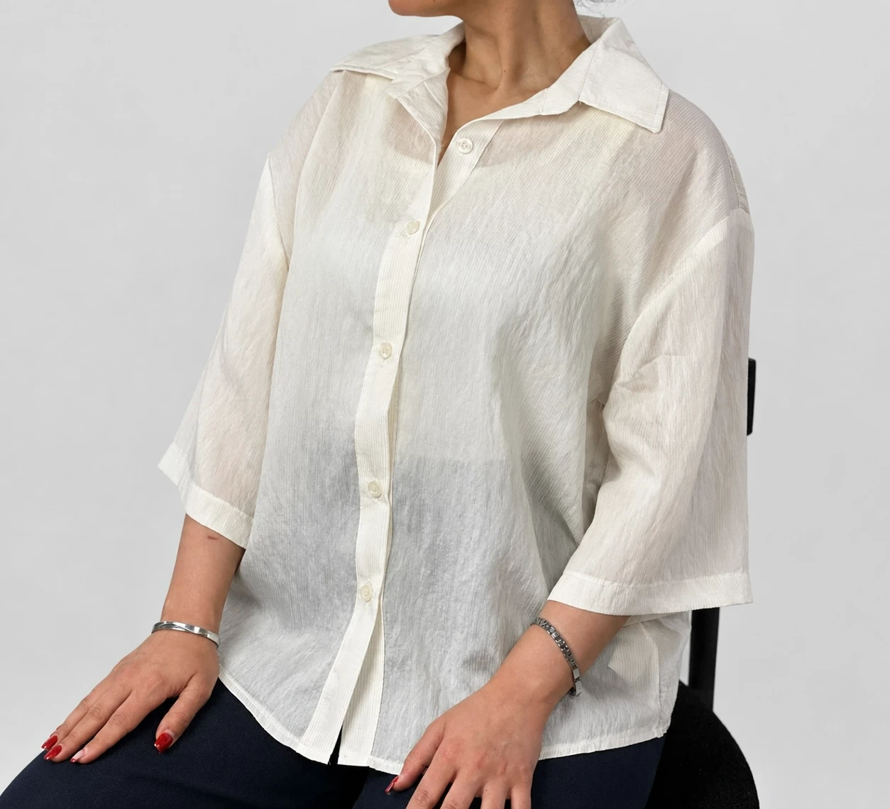 شومیز حریر کد SH101 - Image 3